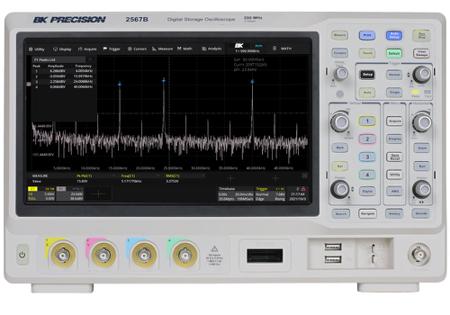 BK2567B BK Precision  2560B Series, 200MHz Bench Oscilloscope, 4 Analogue Channels - UKAS Calibrated