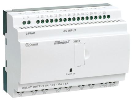88974151 Crouzet Millenium 3 Series Logic Controller, Relay Output, 16-Input, Analog, Digital Input