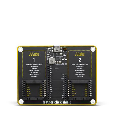 MIKROE-3725 MikroElektronika  Shield for use with IoT Applications with Feather Boards