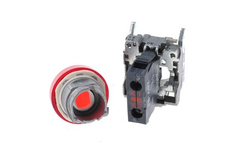 XB4BVB4EX Schneider Electric Harmony XB4 Red LED Pilot Light, 22mm Cutout, IP65, 24 V ac/dc, 3 A ac, 270 mA dc