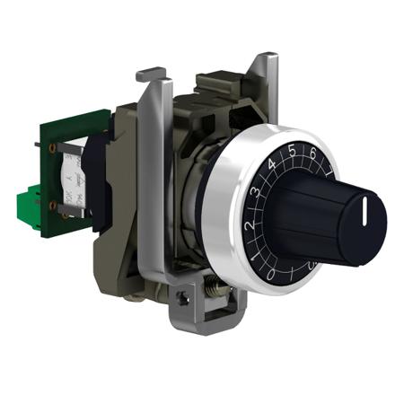 XB4BD912R10K Schneider Electric Harmony 10kΩ Rotary Potentiometer 1-Gang Panel Mount,