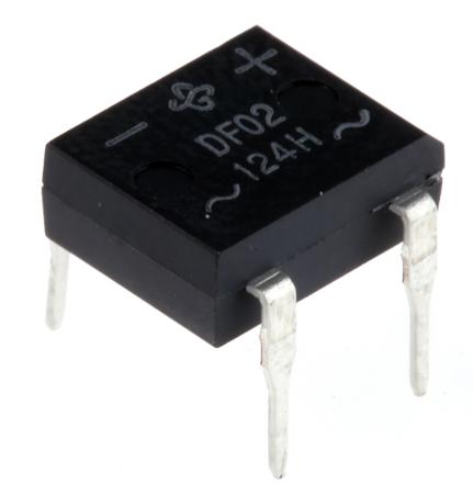 DF02M-E3/45 Vishay Bridge Rectifier, 1A, 200V, 4-Pin