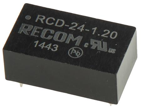 RCD-24-1-20 Recom RCD-24-1.20 LED Driver IC, 6 → 36 V dc 1.2A 6-Pin PCB