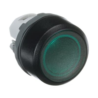 1SFA611100R1102--MP1-11G ABB Round Green - Momentary Modular Series, 22mm Cutout, Round