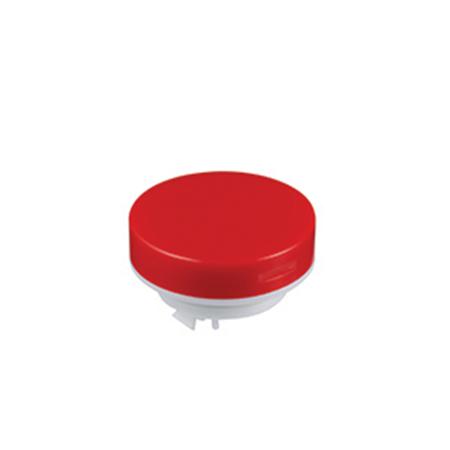AT4054CJ NKK Switches Red/Clear Push Button Cap for Use with LB Series Pushbuttons, 19 (Dia.) x 9mm