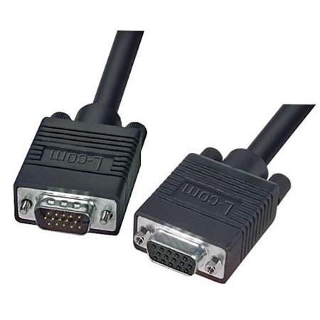 CTL3VGAMF-5B L-Com Male 15 Pin D-sub to Female 15 Pin D-sub SVGA Cable, 5ft Black