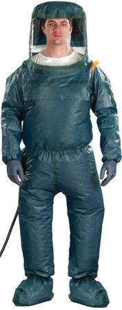GR40T000757-04 Ansell Green Coverall, EN 1073-2, EN 1149-5, EN 14126, L