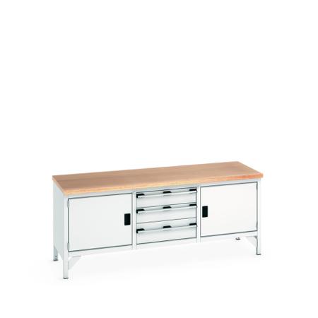 41002055-16V Bott 41002055.16V Sheet Steel Workbench, 840mm x 750mm x 2000mm