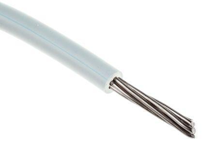 910-8475 RS Pro White, 30m PTFE UL1213 Hookup & Equipment Wire Flame Retardant, 2 kV ac 16 AWG