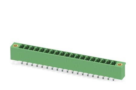 1818164 Phoenix Contact, 3.5mm Pitch, MCV 1.5/19-GF-3.5-LR, 19 Way, Pluggable Terminal Block, Header, Solder Termination,