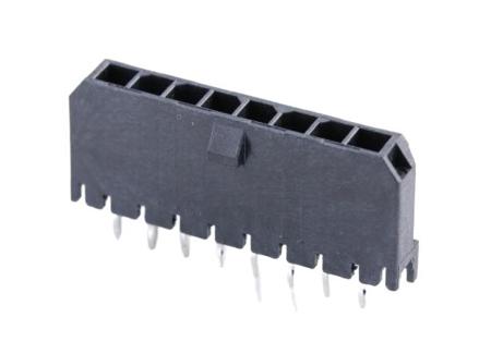 436500815 Molex 43650 Series Vertical Through Hole PCB Header, 8 Contact(s), 3 mm Pitch, 1 Row, Shrouded