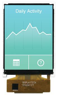 DT024CTFT Displaytech  TFT LCD Colour Display, 2.4in QVGA, 240 x 320pixels