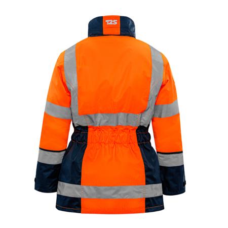 PARKACALIF6OML T2S California Orange Women 4 IN 1 Parka, L