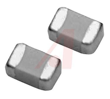 MK03V73R3BAT2A AVX 3.3pF Multilayer Ceramic Capacitor MLCC 250V dc ±0.1pF C0G, NP0 Dielectric 0603 (1608M) SMD, Max. Temp. +125°C