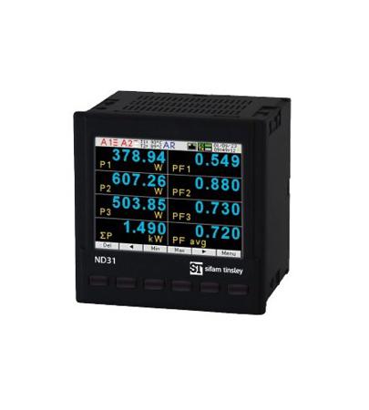 ND31 1221M0 Sifam Tinsley ND31 LCD Digital Power Meter for Current, Voltage, 96mm x 96mm