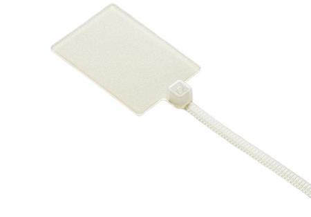 603-222 RS PRO Cable Ties, 130mm x 2.5mm, Natural Nylon, Pk-100