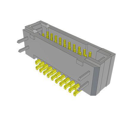 TFM-110-02-S-DH-TR Samtec TFM Series Horizontal Surface Mount PCB Header, 20 Contact(s), 1.27mm Pitch, 2 Row(s), Shrouded