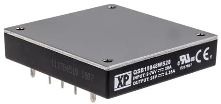 QSB15048WS28 XP Power QSB15048W DC-DC Converter, 28V dc/ 5.35A Output, 9 → 75 V dc Input, 150W, PCB Mount, +100°C Max Temp