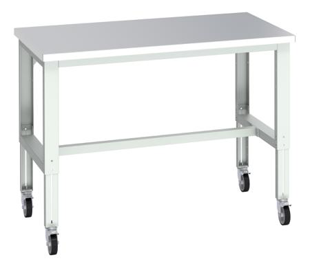 41004204-16V Bott 41004204.16V Portable Sheet Steel Workbench, 300kg Max Load, Adjustable Height, 840 → 1140mm x 900mm x