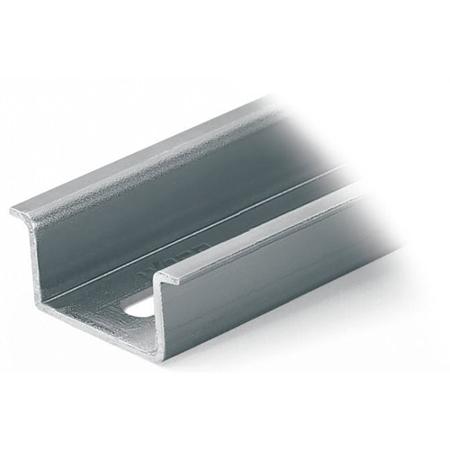 210-197 WAGO Steel DIN Rail, Deep Top Hat Compatible, 2000mm x 35mm x 15mm