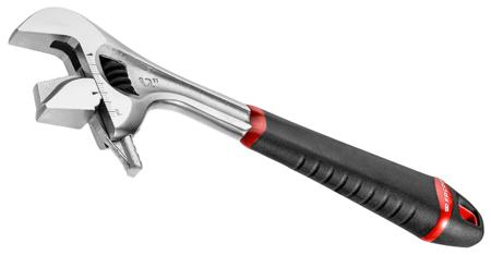 101.8GR Facom Adjustable Spanner, 201 mm Overall, 33mm Jaw Capacity, Bi-Material Handle