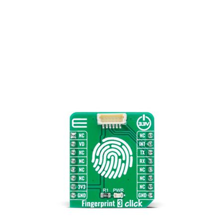 MIKROE-4265 MikroElektronika Fingerprint 3 Click Development Kit for R503 MCU