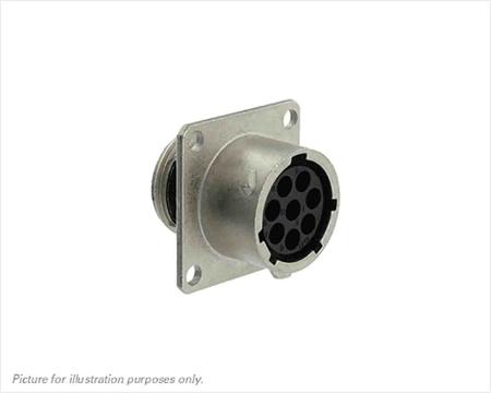 UT00128SH Souriau Sunbank by Eaton Circular Connector, 8 Contacts, Flange, Standard Connector, Plug, Female, IP68, IP69K, UT0