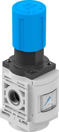 MS6-LR-1/2-D6-AG-BAR-B Festo G 1/2 Pneumatic Regulator - 0.1MPa to 1MPa, 1/2 in, 10bar max. input, 8099205