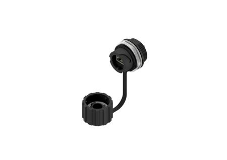 17-10000 Amphenol CONEC 17 Series Single-Port RJ45 Receptacle & Cover Assembly Kit, Cat5e, Shielded