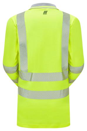 LFE975-NB-08 PULSAR LFE953 Yellow Women Hi Vis Polo Shirt, 8in