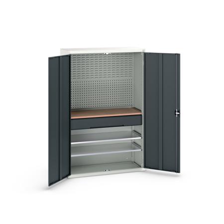 16926592-19 Bott 2 Door, 1 Drawer Sheet Steel Cupboard, 1300 x 550 x 2000mm