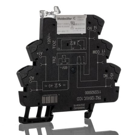 1122920000 Weidmuller TRZ Series Interface Relay, DIN Rail Mount, 110V Coil, SPDT, 1-Pole