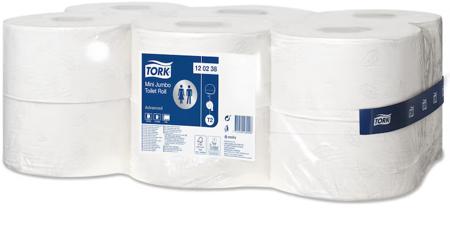 120238 Tork 12 rolls of 850 Sheets Toilet Roll, 2 ply