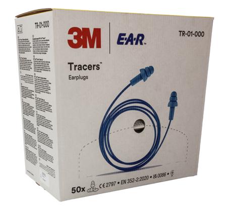 TR-01-000 Reusable Blue Thermoplastic Corded Ear Plugs, 32dB, 1 Pairs