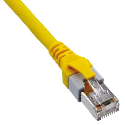 09474747004 HARTING, 0.5m Cat5e, Yellow RJ45 to Male RJ45 Male, SF/UTP Shielded, Terminated PUR Sheath