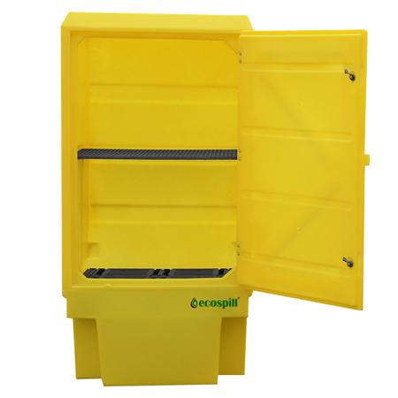 P3230907 Ecospill Ltd 1 Door, 0 Drawer Polyethylene Floor Standing Cupboard, 92 x 72 x 184cm