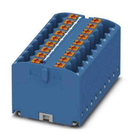 3273440 Phoenix Contact Distribution Block, 18 Way, 4mm², 24A, 450 V, Blue