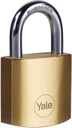 Y110B/40/122/2 Yale Padlock Brass Padlock, 6.3mm Shackle, 40mm Body