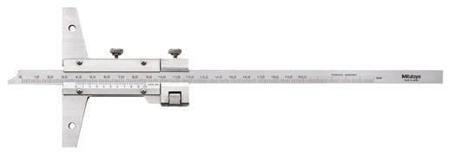 527-102 Mitutoyo  Stainless Steel Vernier Depth Gauge, 200mm, Calibrated