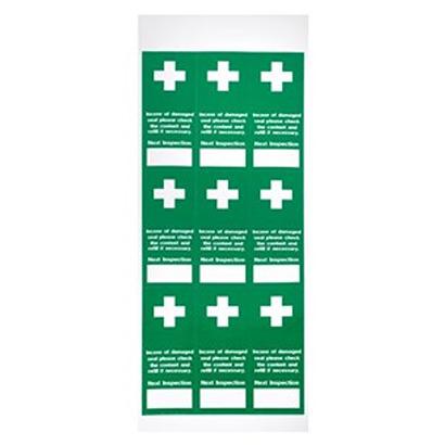 182-025 RS PRO Polyester Green/White First Aid Label
