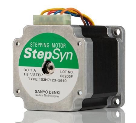 103H7123-5640 Sanyo Denki Bipolar Single Shaft Stepper Motor 1.8°, 1.0nm, 24 V dc, 1 A, 4 Wires