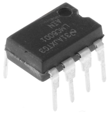 LMC6001AIN/NOPB Texas Instruments, Operational Amplifier, 1.3 MHz, 8-Pin 16 V MDIP