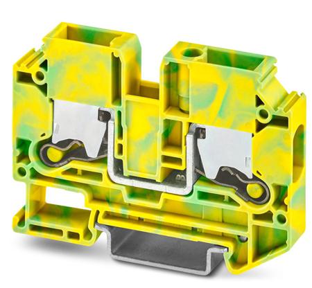 1329550 Phoenix Contact  XTV 10-PE Series Green, Yellow, 10mm², Single-Level, Push-X Termination