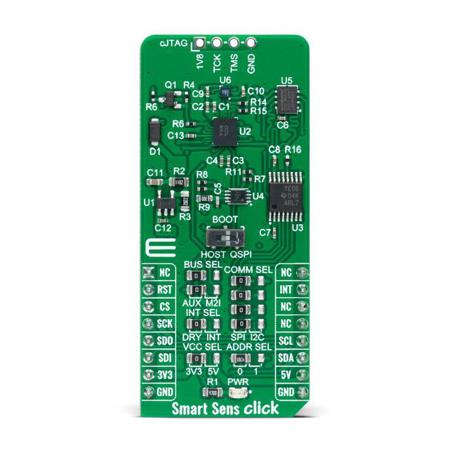 MIKROE-4926 MikroElektronika Smart Sens Click Inertial Measurement Unit (IMU) - 6 DoF Add On Board for BHI260 mikroBUS Socket