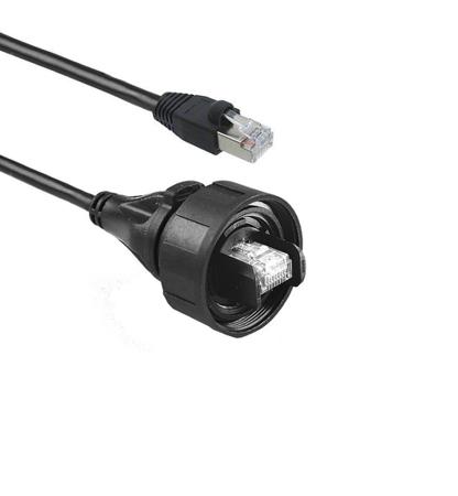 PX0897/5M00 BulginPX0897, 5m Cat6a, Black RJ45 to Male RJ45 Male, S/FTP Shielded, Terminated Polyurethane, PVC Sheath