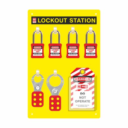 642-807 RS PRO 4 Padlock Lockout Station