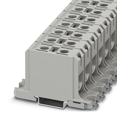 1086465 Phoenix Contact  UBAL 50 Series Grey, 6mm², Single-Level, Screw Termination