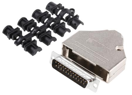 MHDTZK25-DB25P-K MH Connectors MHDTZK 25 Way D-sub Connector