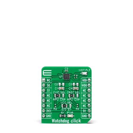 MIKROE-4416 MikroElektronika , Watchdog Click System Timer Sensor Add-On Board for TPS3430 for Countdown Timer