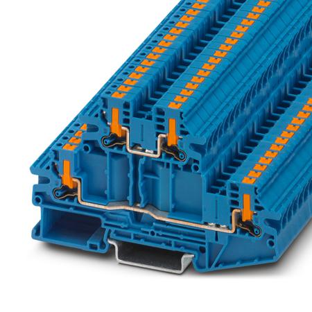 1079074 Phoenix Contact  PTV Series Blue, Push In Termination